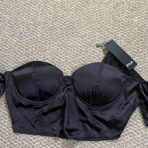 NWT Nastygal Bardot Corset Top